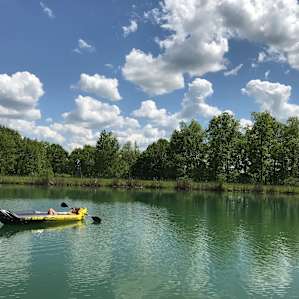 Spent Monday floating around on the pond. Felt like paradise!