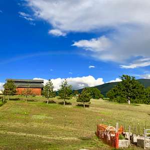 Rainbow over the farm
