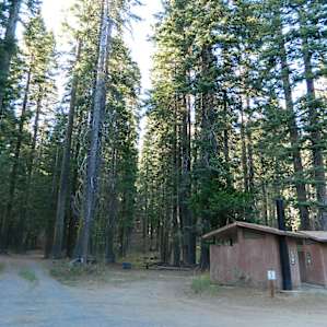 Bathrooms are located right up front, for easy stop if driving this highway