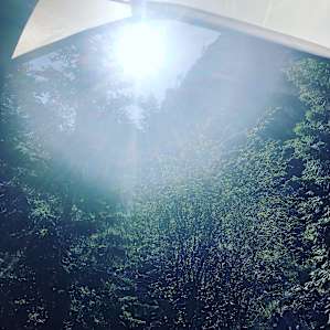 Early morning sun from the tent!