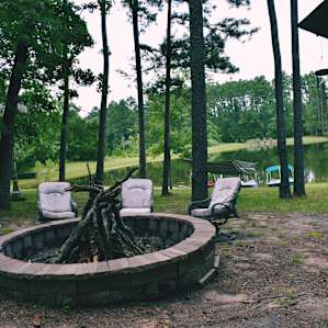 Big nice fire pit.