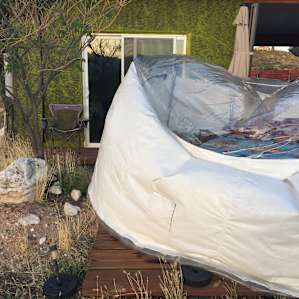 Bubble outside bedroom