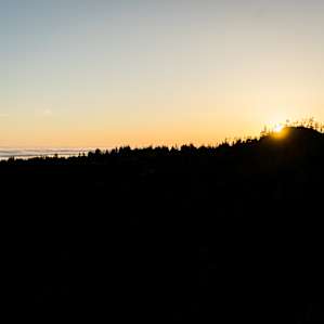 Sunset from up on the rocks