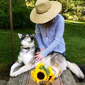 Sima, the farm dog. A majestic woman.