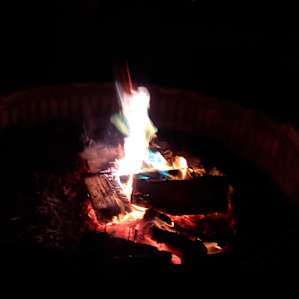 Cozy campfire