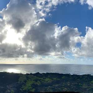 Sunrise from the top of a lighthouse.