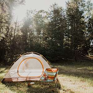 Wild oasis in the woods, feels far away but you're so close to town.