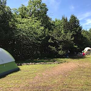 Enough area for multiple tents in this one site and still spread out.