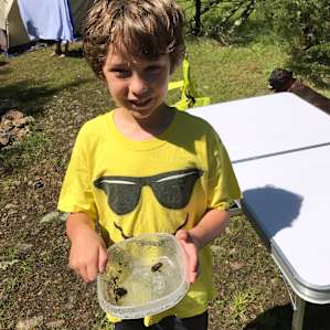 My son fell in love with some tiny frogs. They have been named and we will be returning to visit them in the future!