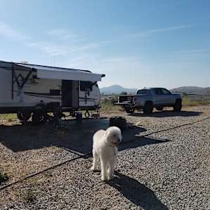 Our rig set up with a nice view