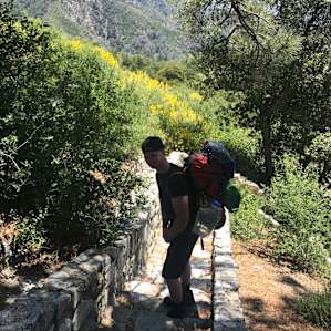 Start of the Gabrielino Trail from Red Box Picnic Area.
