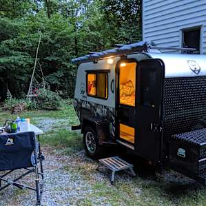 The RV spot by the house