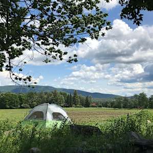 Field-side campsite
