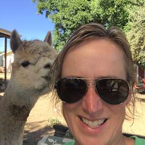 Photo bombed by an alpaca