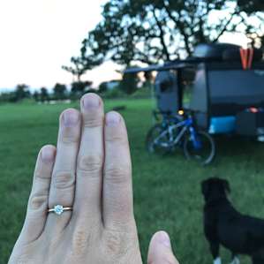 Austonia will always hold a special place in our hearts, I even decided to pop the question on our last night of camping there!