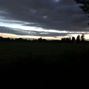 Sunset 1007 1 day after summer solstice from campsite