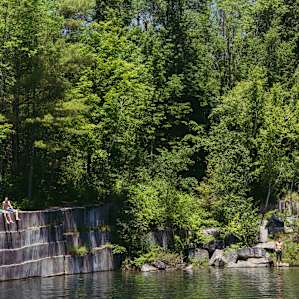 Summer swim spot at an old marble quarry - just a 20 minute drive from the cabin