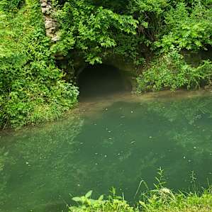 The cave entrance