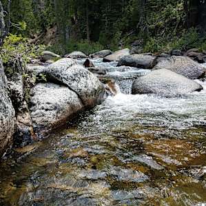 Hiking along the Summer Harvest trail.