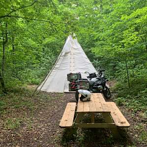 Motorcycle for scale