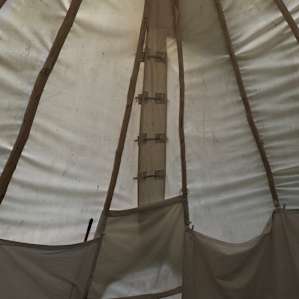 What the inside of a tipi looks like