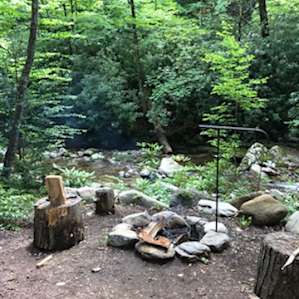 Glamping at the base of Mt Mitchell