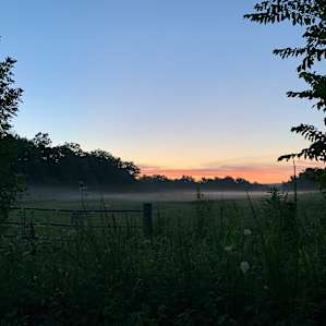 Sunset on the walk back to camp