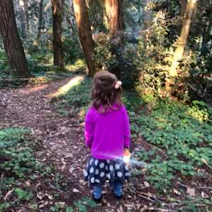 Our tiny five year old loved the not-at-all-intimidating hike on the property. Easy enough for her to do it but still gorgeous!