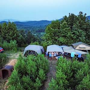 Awesome east and west views from camp
