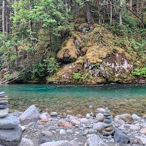 Bacon Creek is located 5 minutes up the road from the property. It's a US forest road but pretty well maintained!