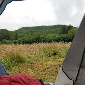 Morning view from campsite #1