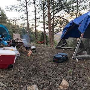Campsite! Ignore the tarp haha