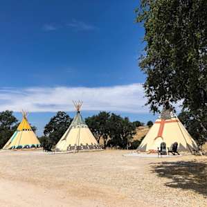 The tipis were pretty awesome and looked great on the inside