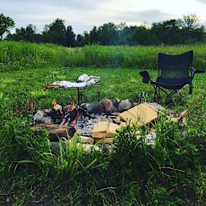 Firepit and grilling setup