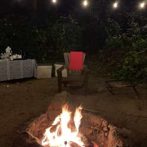 A perfect fire and pretty lights