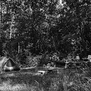 Our sweet little secluded campsite