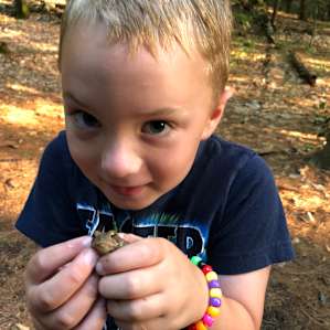 Frog catching!