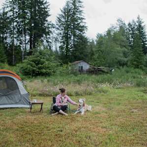 Perfect camping for four legged campers too!