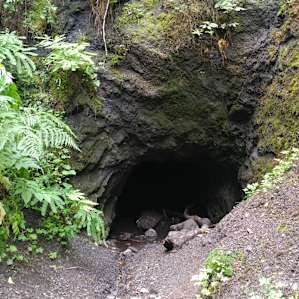 A cave not far from the cabin.