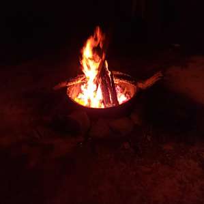 Fire pits at sites