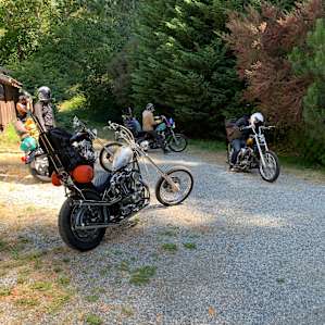 Plenty of space for our bikes