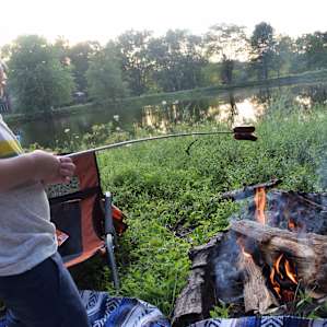 Camping on Black Walnut Hills farm