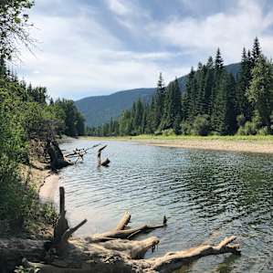 swimming area outside Clark Fork