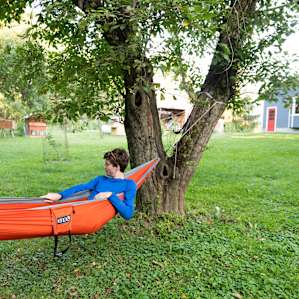 There are a few prime locations for setting up a hammock.