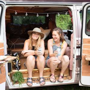 The van was a nice supplement to our camp space.
