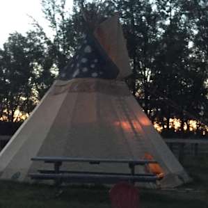Tipi in BEND on Bison Ranch