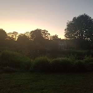 Sun setting