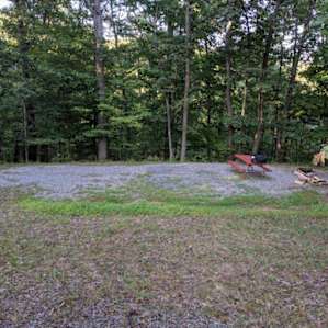 Just above the pond, with a drop off at the back, breezy and private.