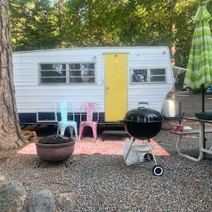 Vintage Trailer near Lassen NP