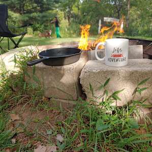 Nothing like coffee and a fire